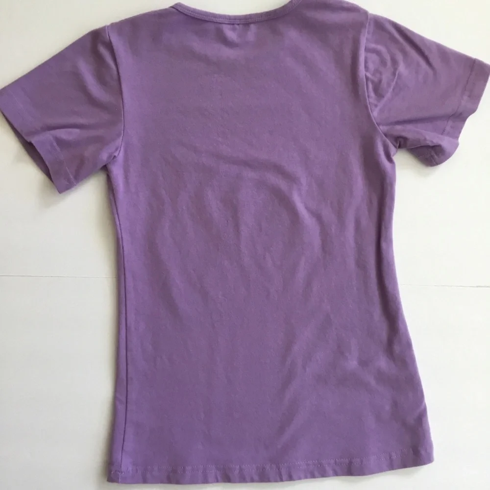 Girl’s Unicorn T-Shirt Short Sleeve Purple Size XXXL
